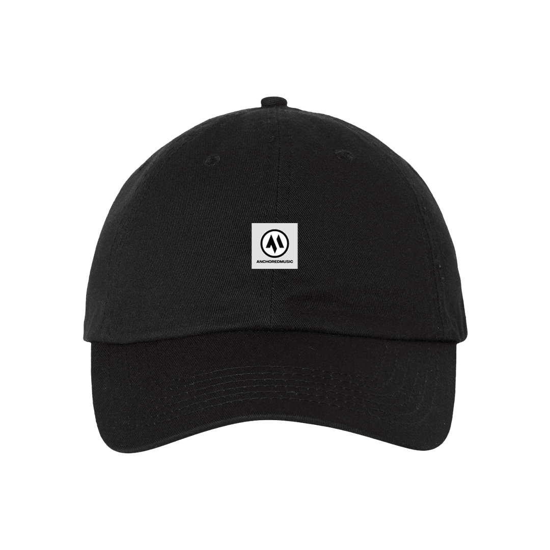 Anchored Music Dad Hat, Black - Anchored Music