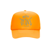 Jesus Lives, Gold Trucker Hat