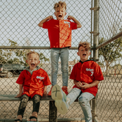 God is good, Red Baseball Jersey