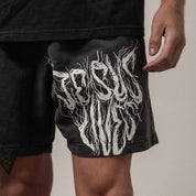 Jesus Lives Roots Garment Dyed French Terry Shorts